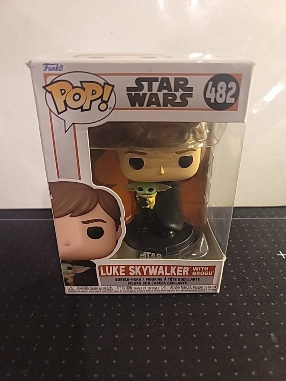 Funko Pop! Star Wars Luke Skywalker With Grogu #482 NIB, Mandalorian, See Pics